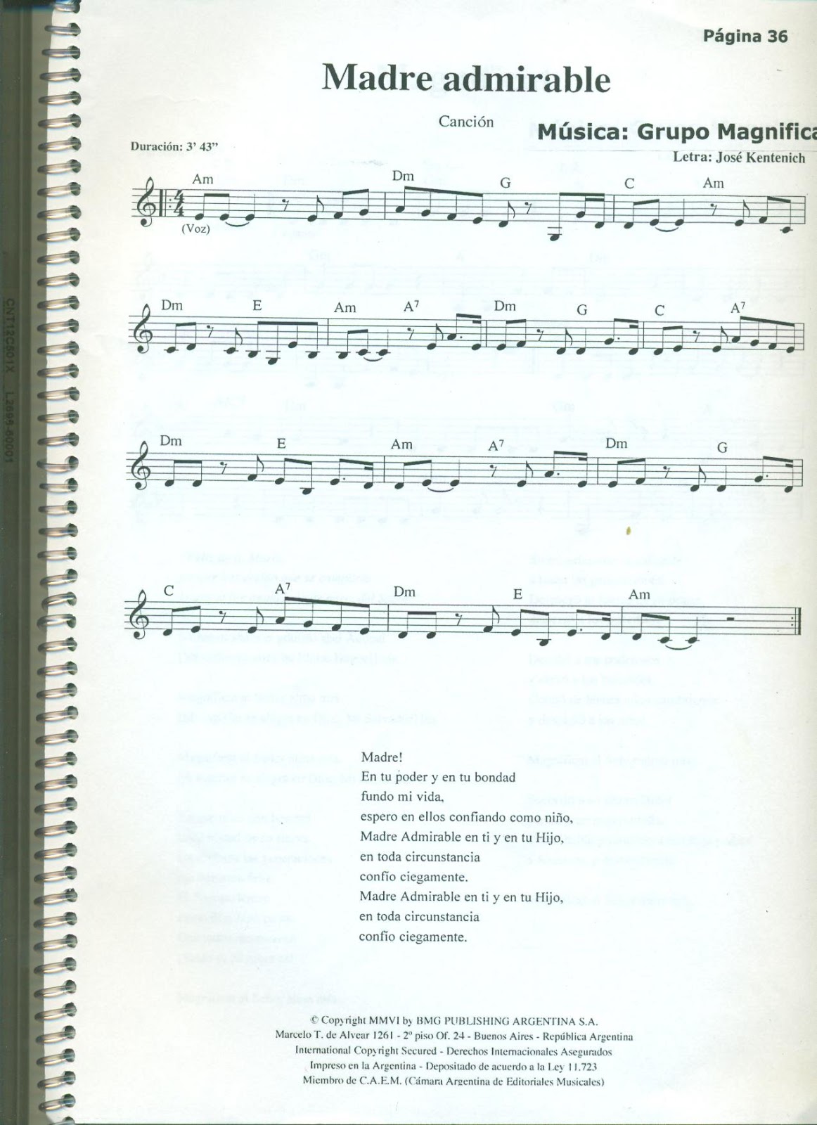 Grupo Magnificat: PARTITURAS