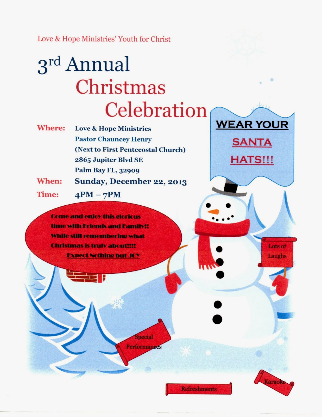 Love & hope ministries: december 2013 Love & Hope Ministries: December 2013