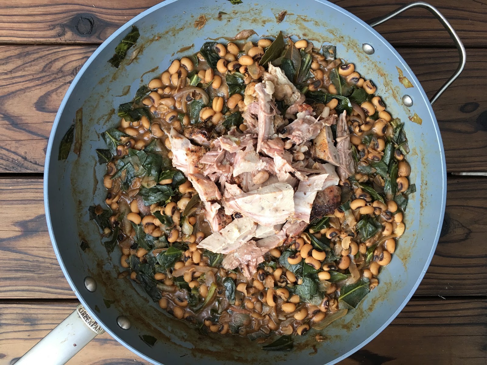 Avanti Cafe Musings New Years Black Eyed Peas w/ Ham Hock & Collards Chef Mark Cleveland