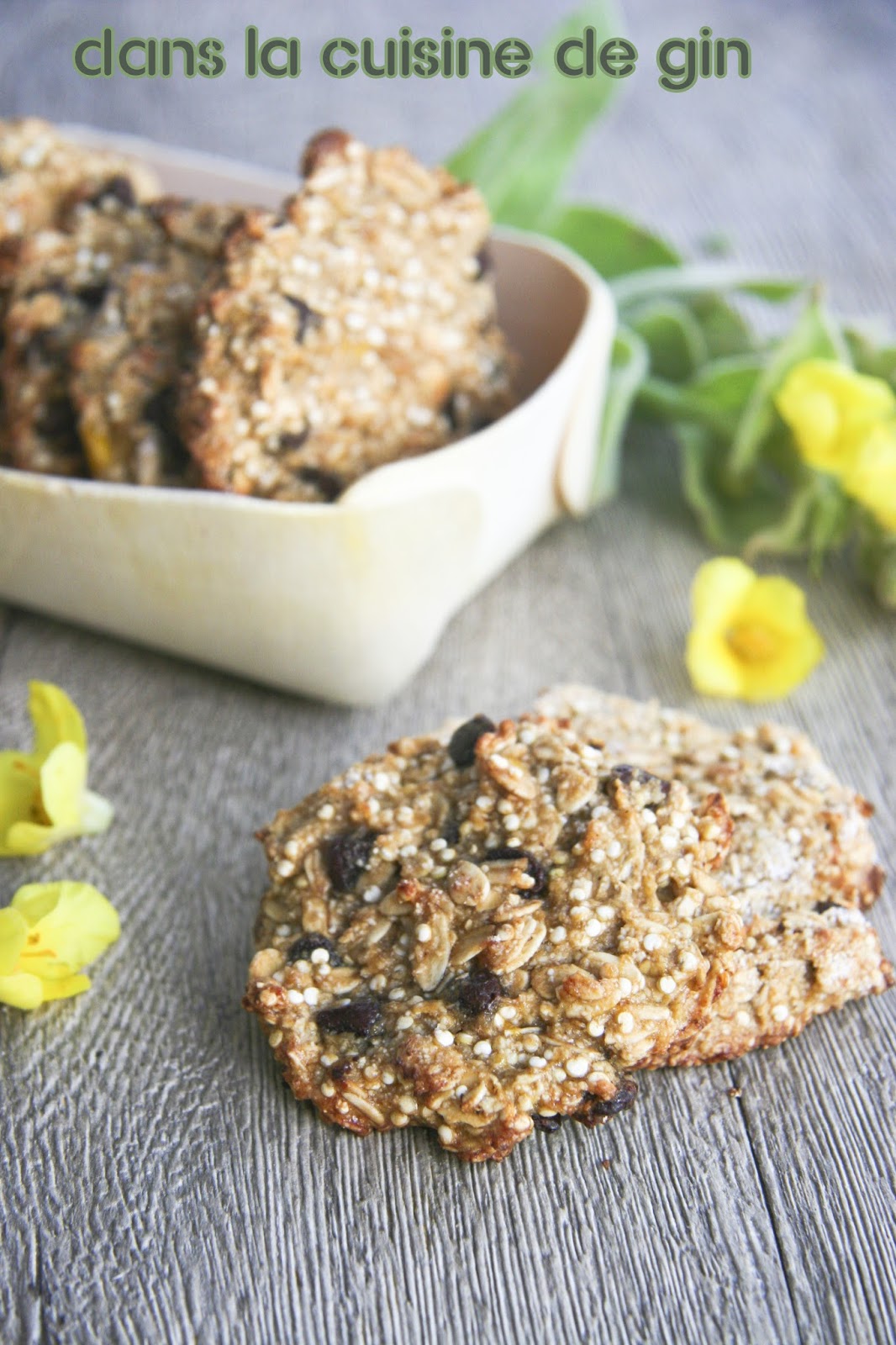 Biscuits moelleux au quinoa et à la banane plantain