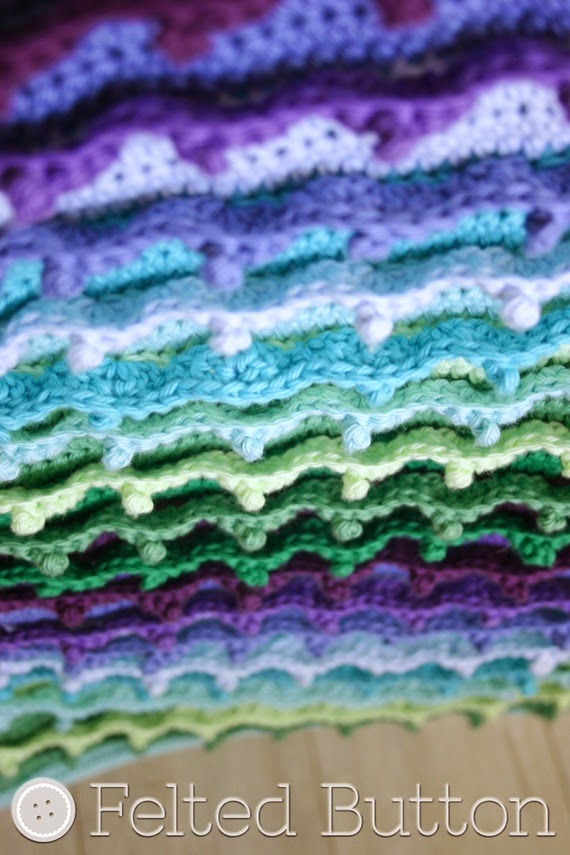 Eventide Blanket Crochet Pattern by Susan Carlson of Felted Button