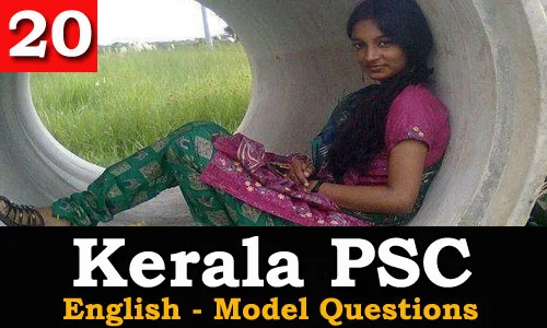 Kerala PSC - Model Questions English - 20