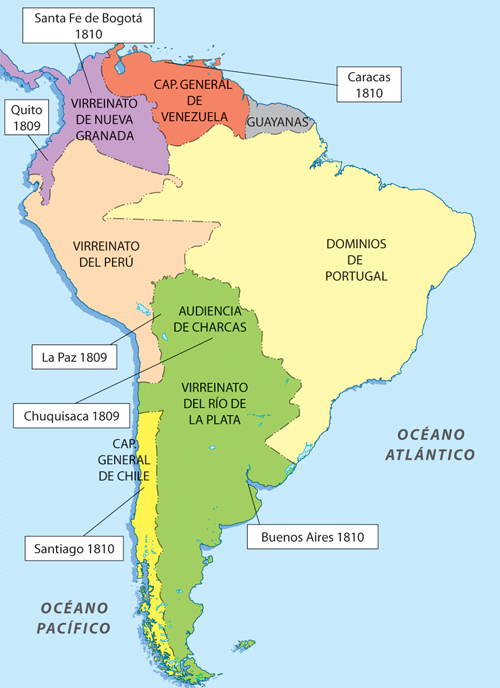Historia de Chile ilustrada: Cronología de la creación de