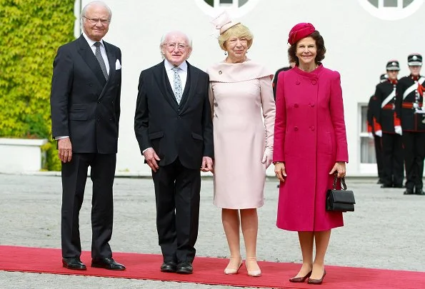 President Michael D Higgins and his wife Sabina Coyne. Queen Silvia and King Carl Gustaf visited the Croke Park GAA Stadium