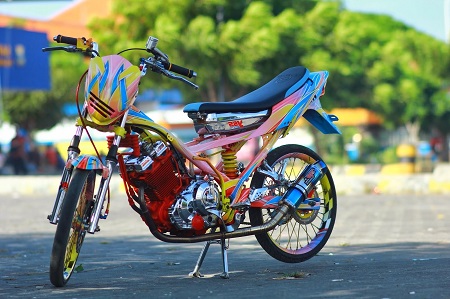 Honda sonic terbaru 2018 Modifikasi satria Fu thailokk