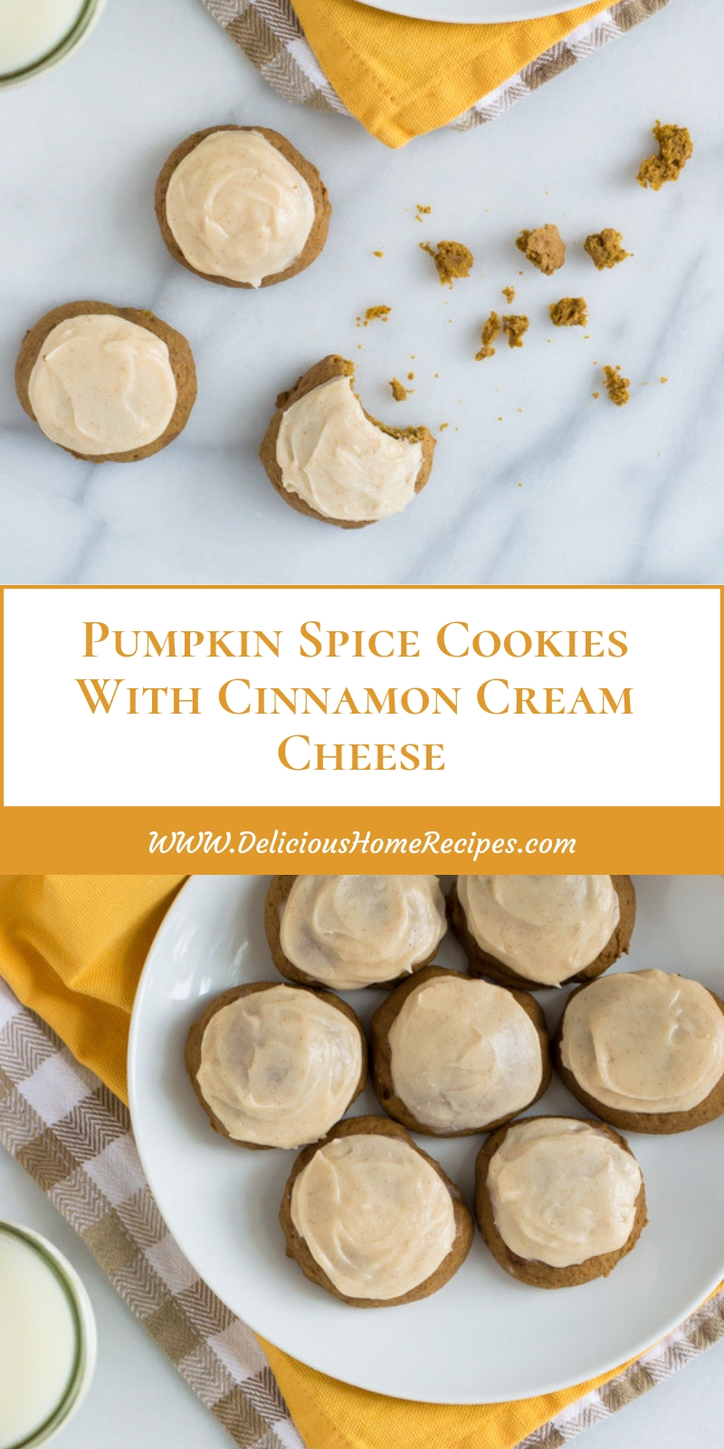 Pumpkin Spice Cookies With Cinnamon Cream Cheese Pumpkin Spice Cookies With Cinnamon Cream Cheese