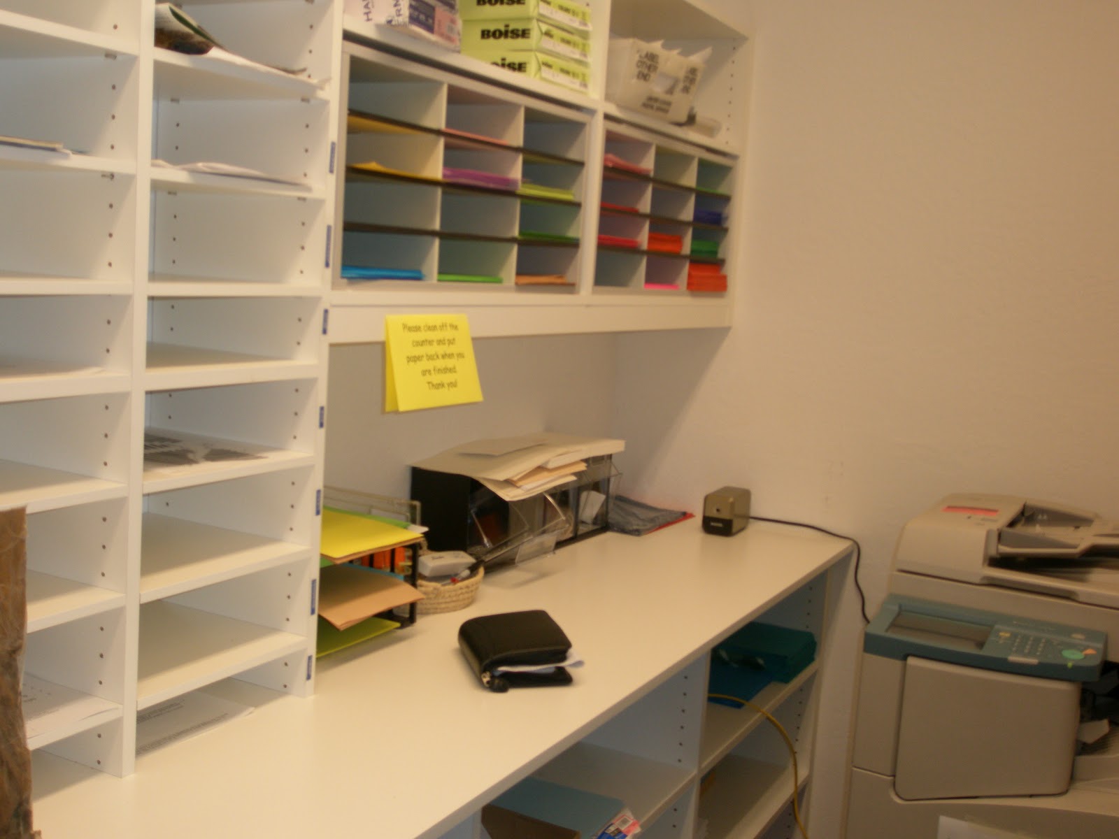 Malka In The Closet CUSTOM OFFICE MAIL ROOM