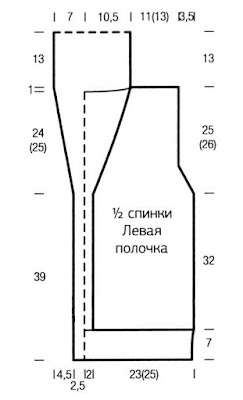 Выкройка мужского жилета с воротником Вязание для мужчин