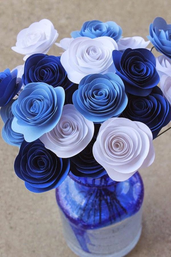 Table decoration in blue &#8211; fascinating ideas!