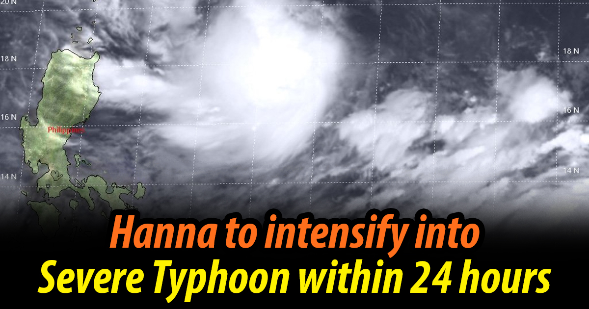 JUST IN Hanna to intensify into Severe Tropical Storm, threatens
