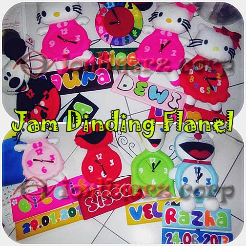 Produsen Jam Dinding Flanel Kartun Karakter Boneka Produsen Jam Dinding Flanel Kartun Karakter Boneka