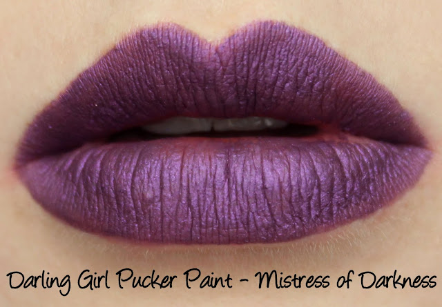 Darling Girl Pucker Paints - Mistress of Darkness Swatches & Review