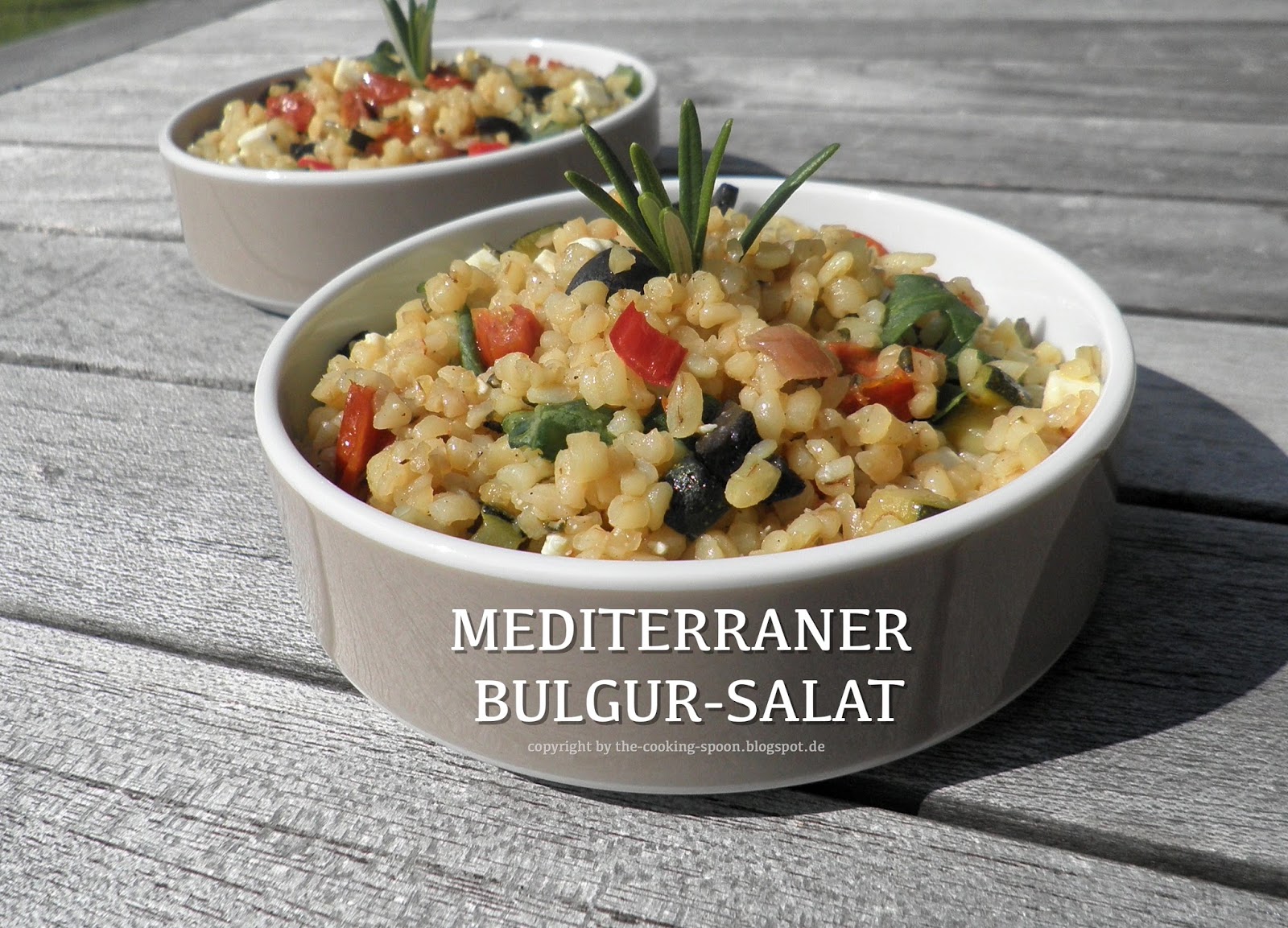 The Cooking Spoon: Mediterraner Bulgur-Salat mit Rucola