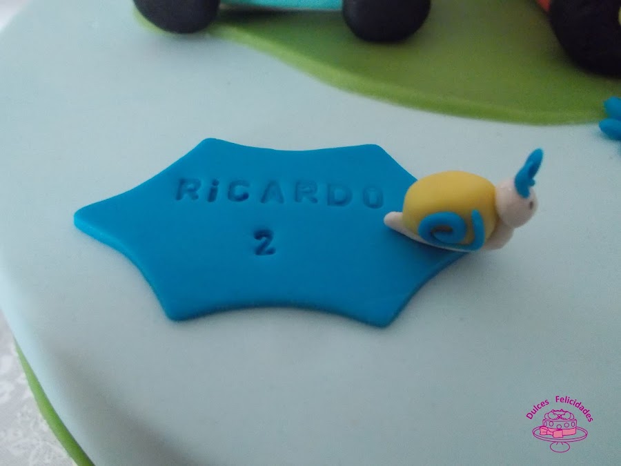 Tarta fondant tractor