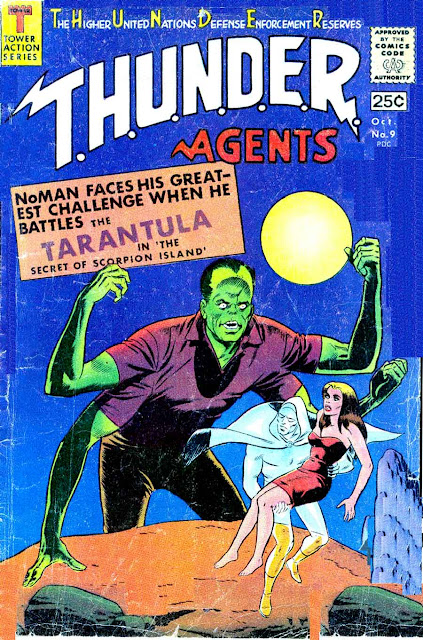Thunder Agents v1 #9 tower silver age 1960s comic book cover art by Wally Wood Thunder Agents v1 #9 tower silver age 1960s comic book cover art by Wally Wood