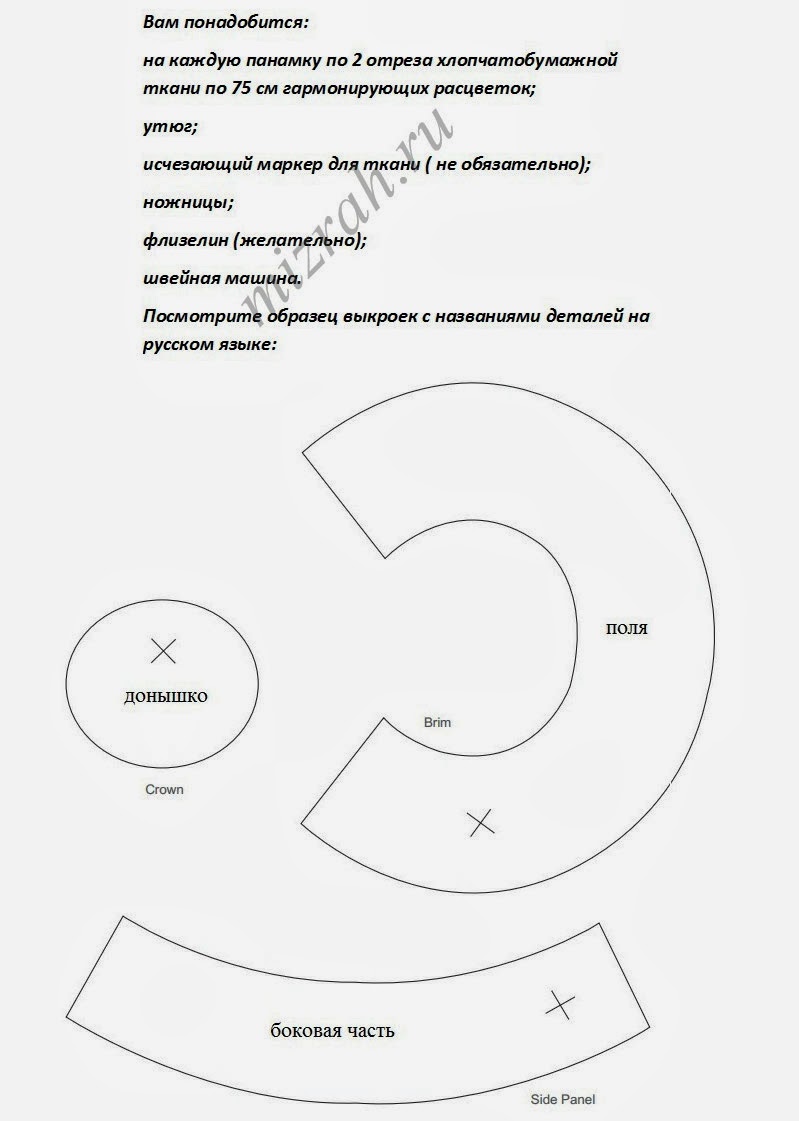 Как сшить панаму