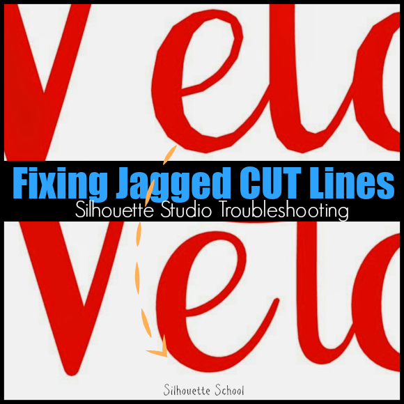 Silhouette Troubleshooting Fix for Jagged Cut Lines in Silhouette