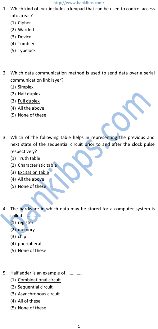 question paper of ibps specialist officer