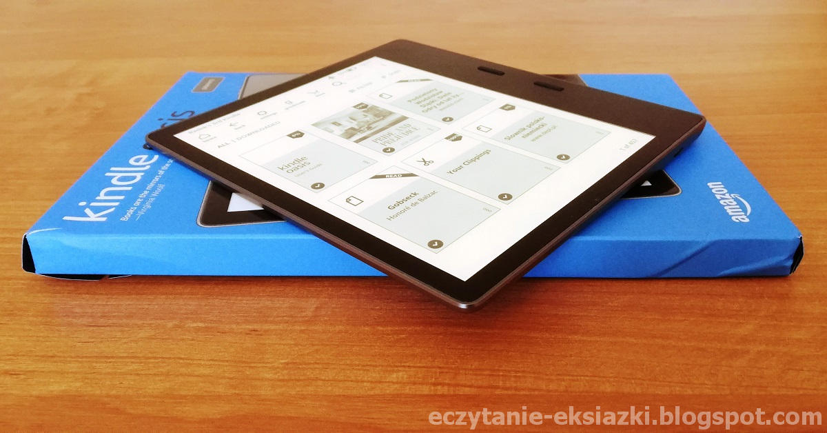 Kindle Oasis 3 na opakowaniu