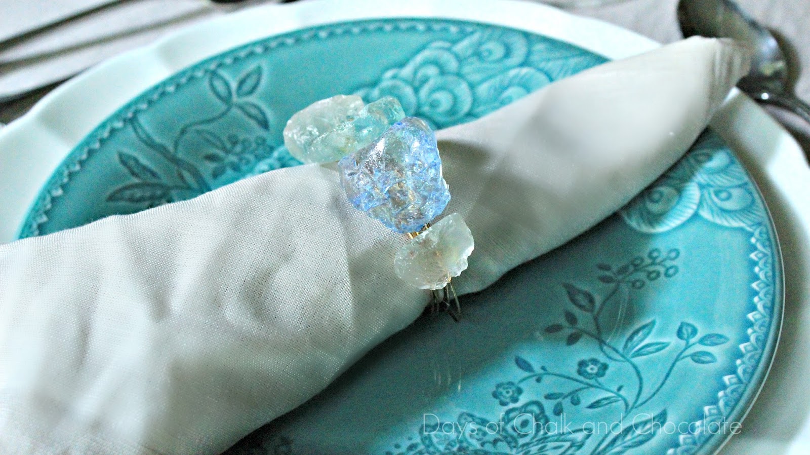 DIY Sea Glass Napkin Rings Days of Chalk and Chocolate