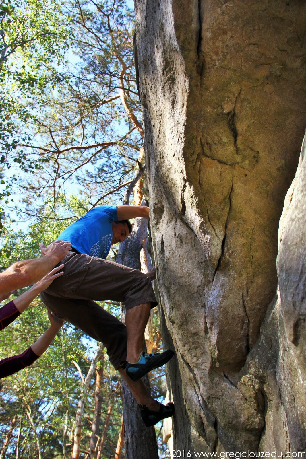 Faire le Yoyo au Rocher Canon FontaineBleau Passion