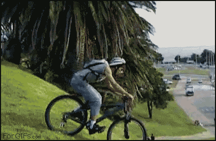 biking-into-traffic-fail.gif