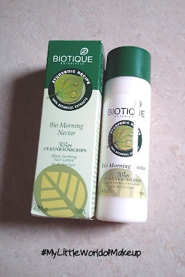 biotique bio morning nectar sunscreen