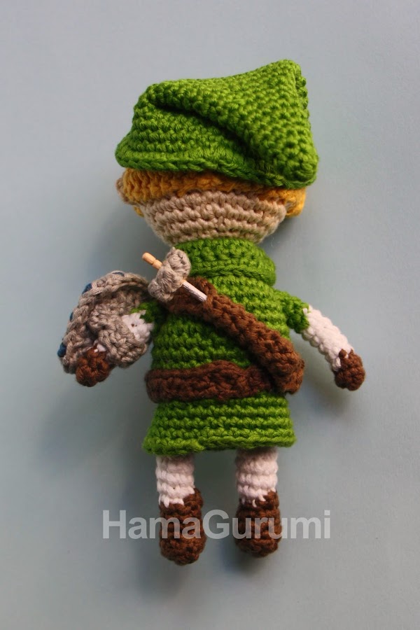 Link, de Zelda, en Amigurumi