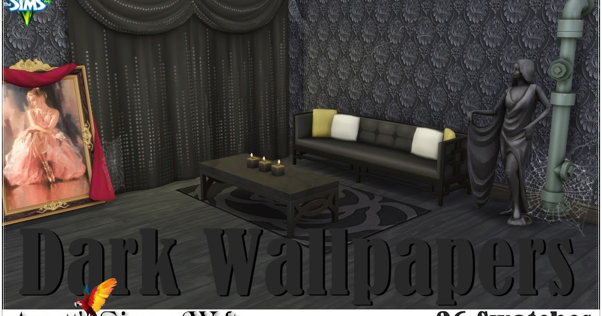 Sims 4 CC's The Best Dark Wallpapers by