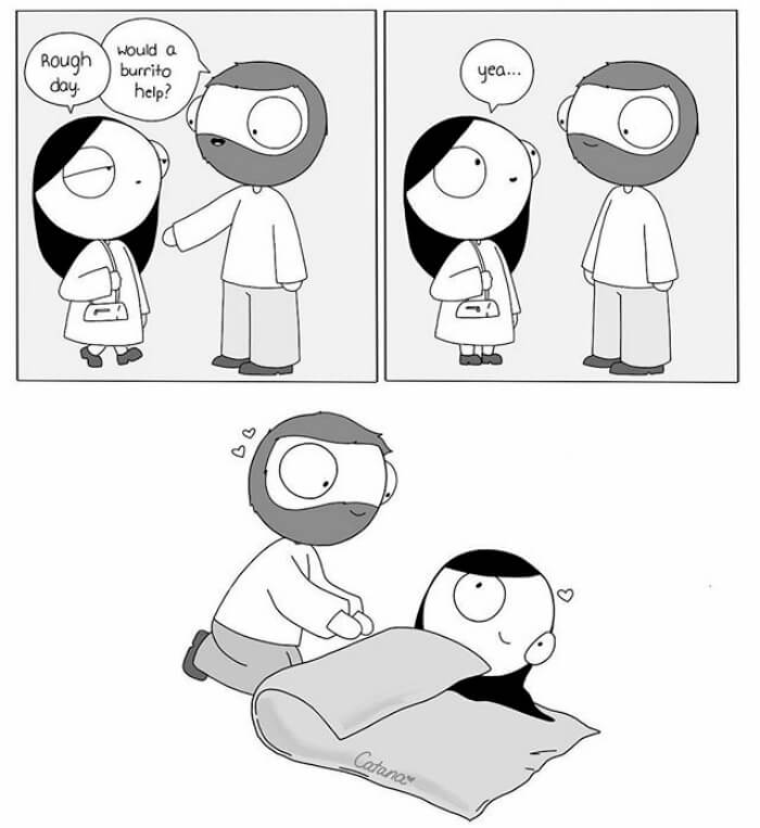 Girlfriend Draws Adorable Comics About Her Relationship When Her