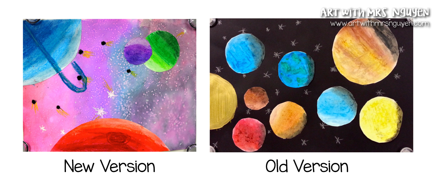 Oil Pastel Planets and Composition | Art with Mrs. Nguyen