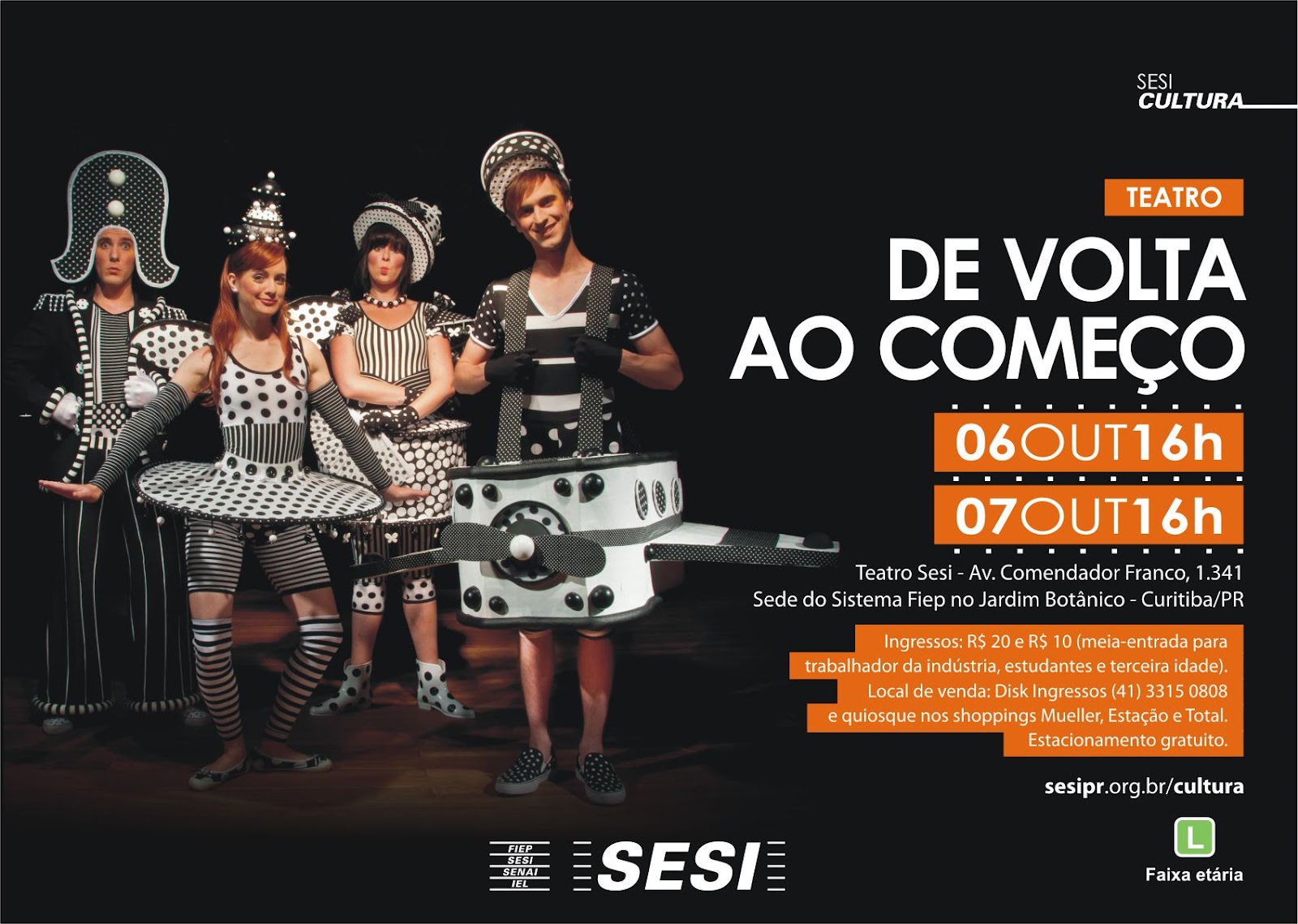 Agenda do Suplemento Cultural DE VOLTA AO COMEÇO Peça de teatro da Figurino e Cena Produções