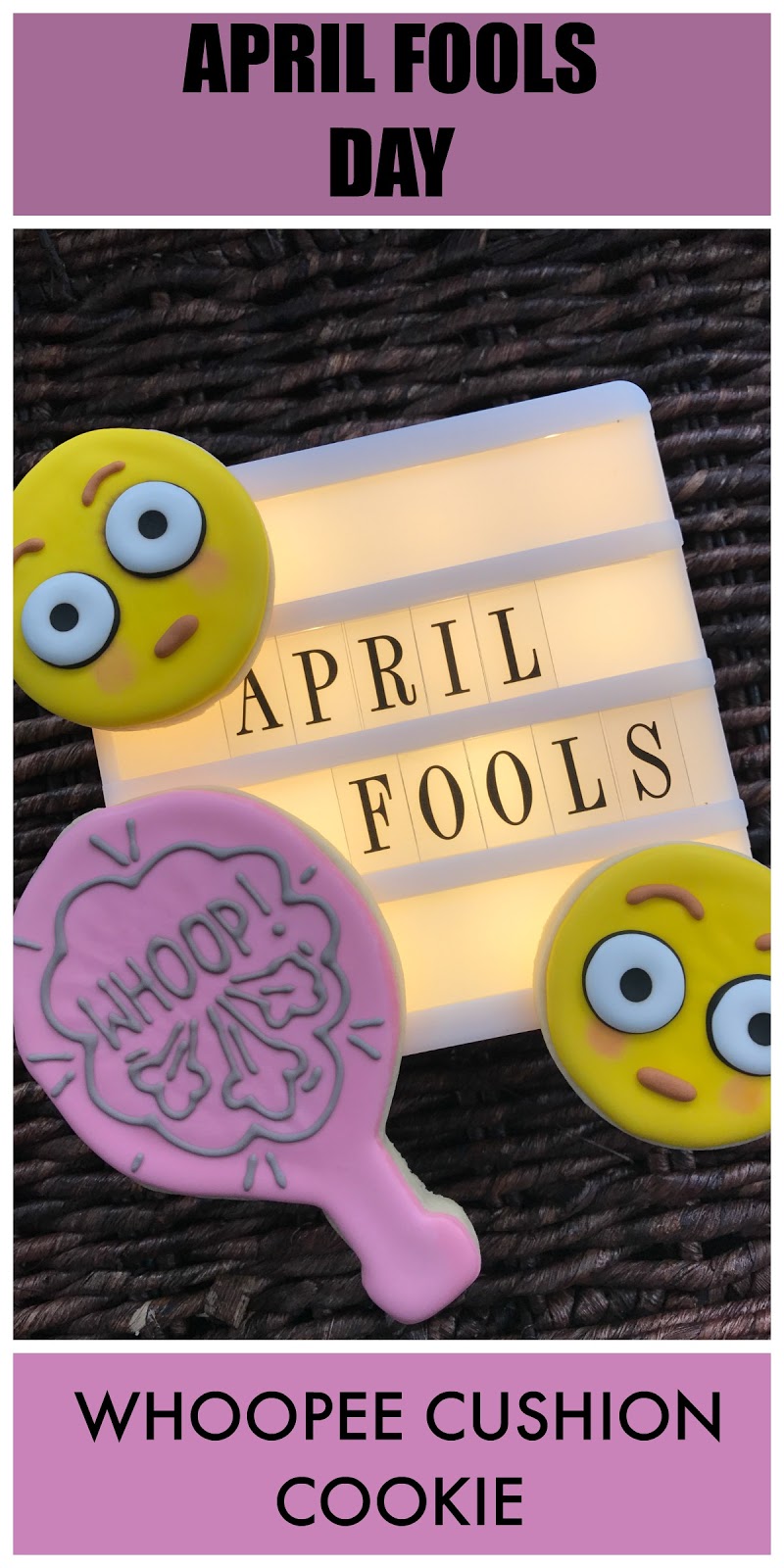 April Fools! | Sweet Jenny Belle - easy sugar cookie decorating