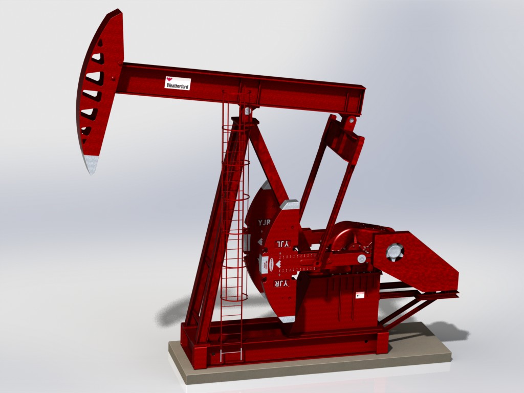 Weatherford Pump Jack || Download free 3D cad models #100074