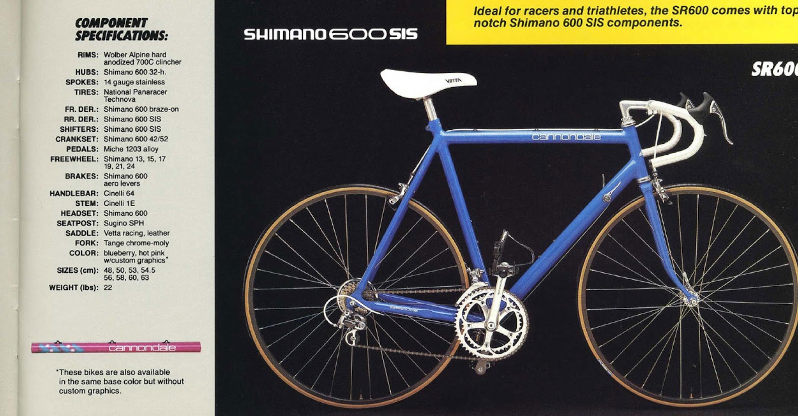 CATALOGUES CANNONDALE CANNONDALE 1987