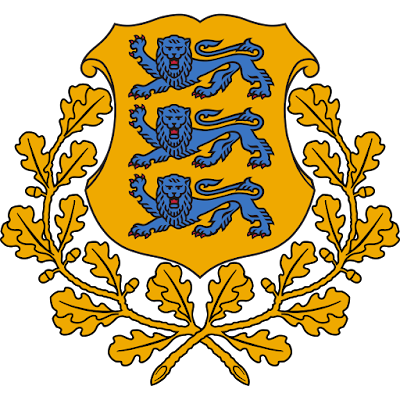 Logo Gambar Lambang Simbol Negara Estonia PNG JPG ukuran 400 px