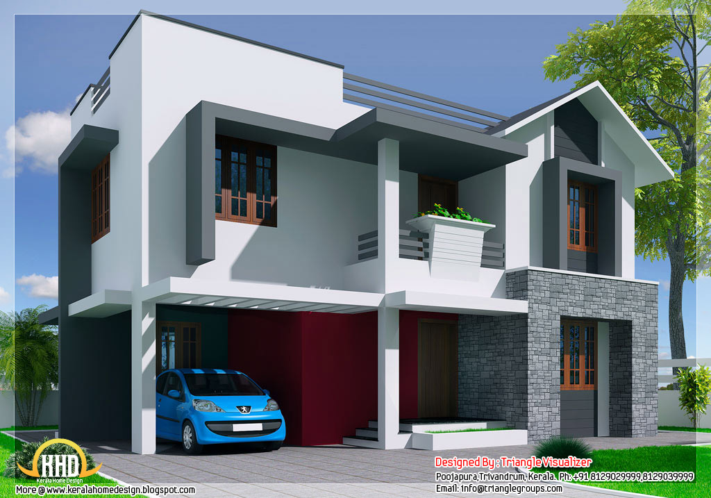 Kerala Style Modern Mix 3 Bedroom House Kerala Home Design