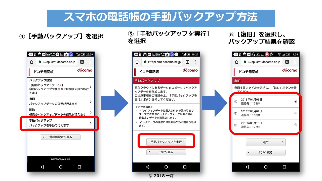 シニアのネット活用ライフ 七転び八起き スマホの電話帳バックアップは大丈夫ですか ドコモの クラウドサービス 活用方法紹介