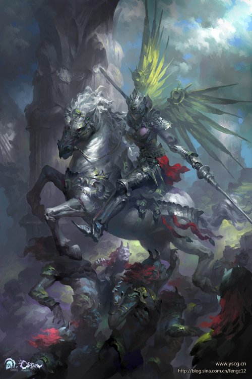 As incríveis ilustrações de fantasia com um toque de mitologia chinesa de Wei Feng Wei Feng artstation ilustrações fantasia mitologia chinesa