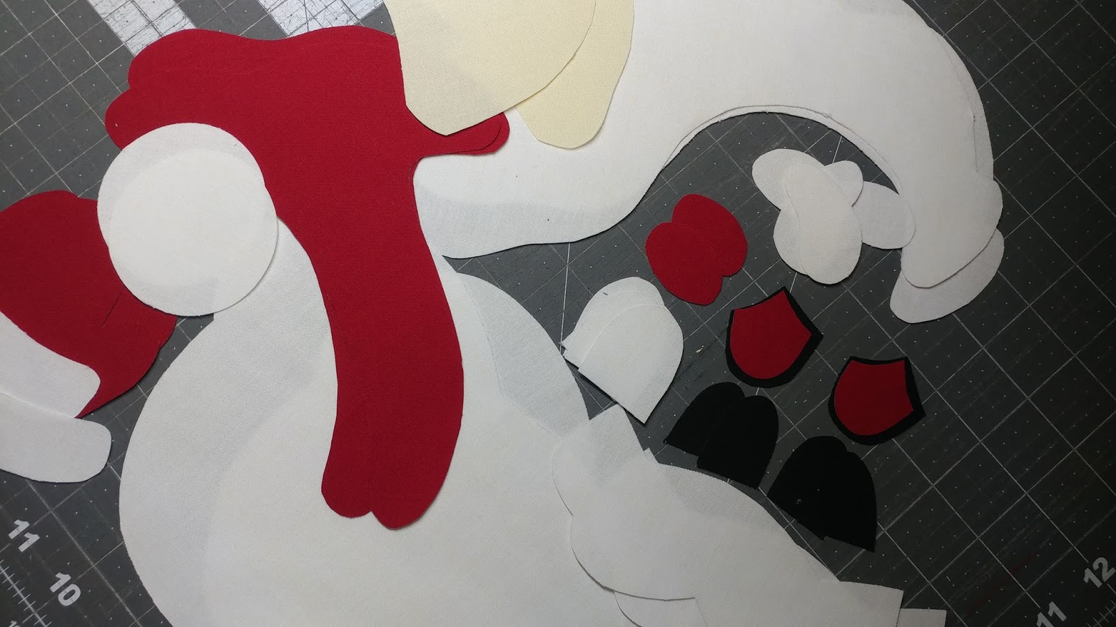 Slice of Pi Quilts Peeking Santa