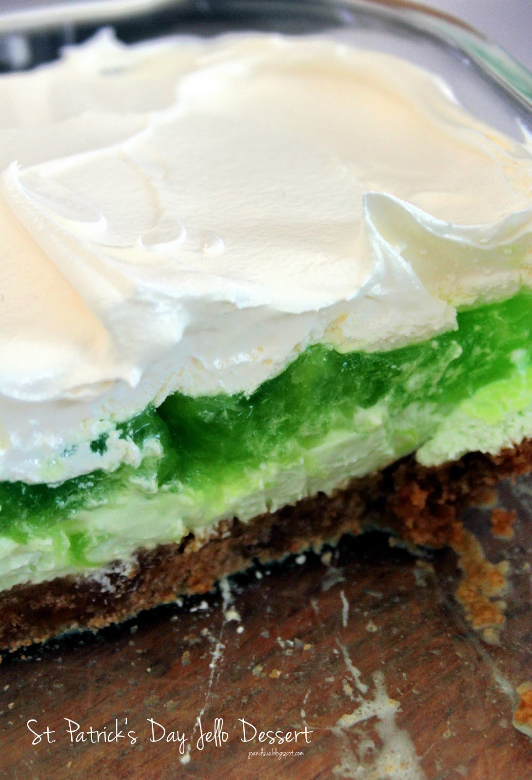 Jo and Sue St. Patrick's Day Jello Dessert