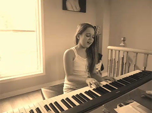 第2のジャスティン・ビーバーと言われる天才少女ヘザー・ラッセルちゃん10歳が自分で作詞・作曲したオリジナル曲「She Needs Love」を試しにお聴きください！！