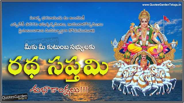 Happy Rathasaptami 2016 Telugu Greetings