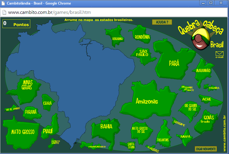 Teste de Digitação em COQUINHOS