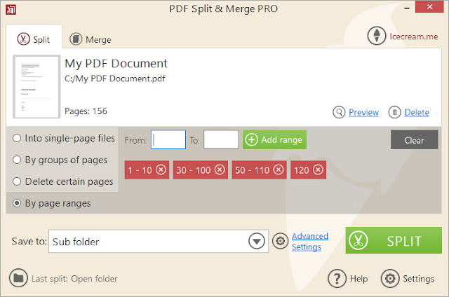 Icecream PDF Split & Merge v3.45 Download Full