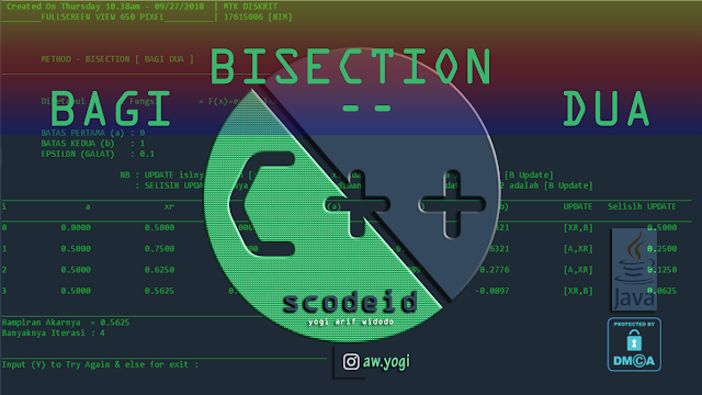 source-code-bisection-c-atau-bagi-dua-cpp