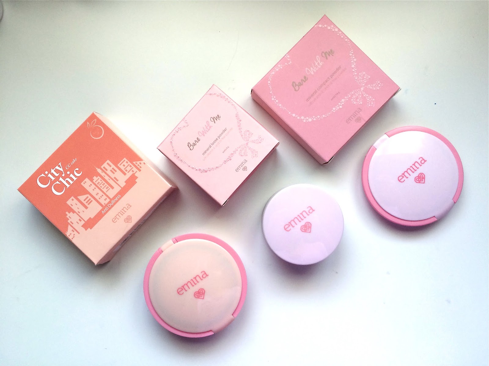 Emina Bare With Me Mineral Powder & City Chic Powder