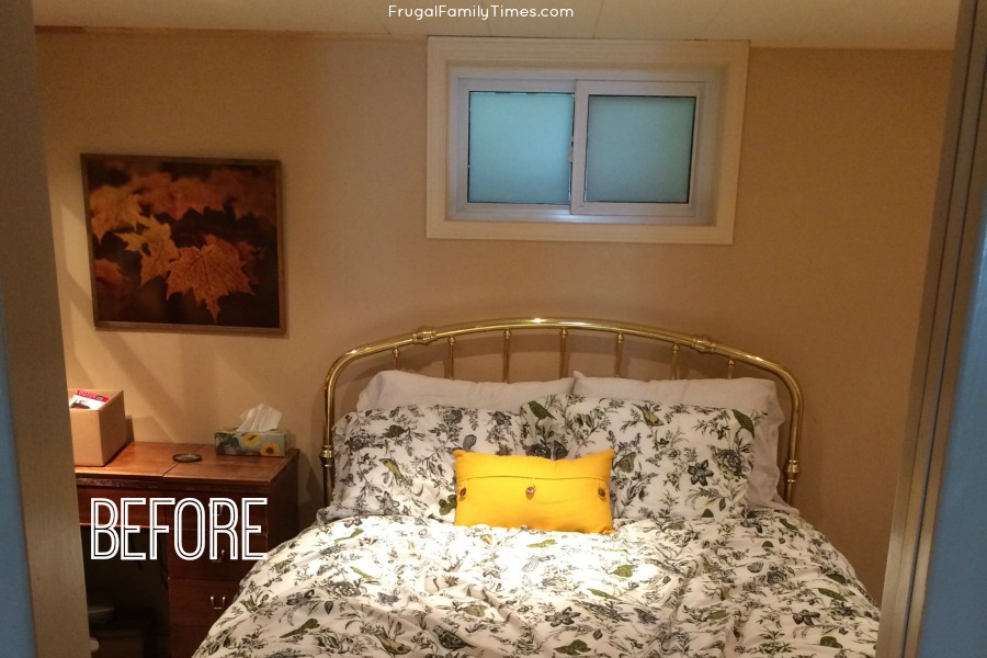 how to make a small high basement window look bigger with trim and