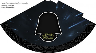 Star Wars: Imprimibles Gratis para Fiestas. Conos= Cucuruchos para Imprimir Gratis de Star Wars.
