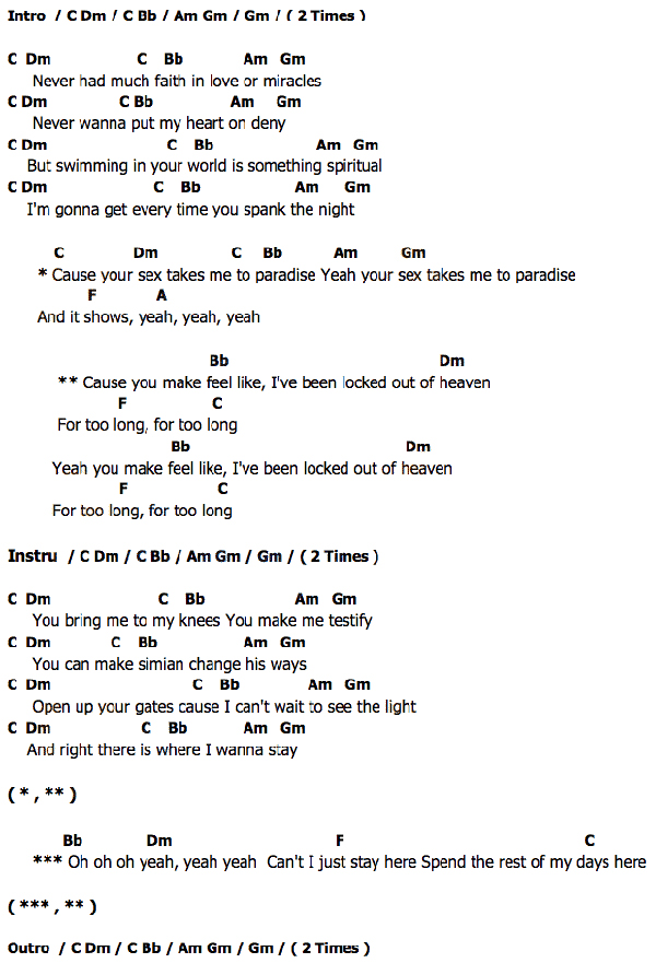 คอร์ด เนื้อเพลง Locked Out Of Heaven Bruno Mars Chordza คอร์ดเพลง คอร์ดกีต้าร์ เนื้อเพลง เพื่อ คอร์ด เนื้อเพลง Locked Out Of Heaven Bruno Mars Chordza คอร์ดเพลง คอร์ดกีต้าร์ เนื้อเพลง เพื่อ